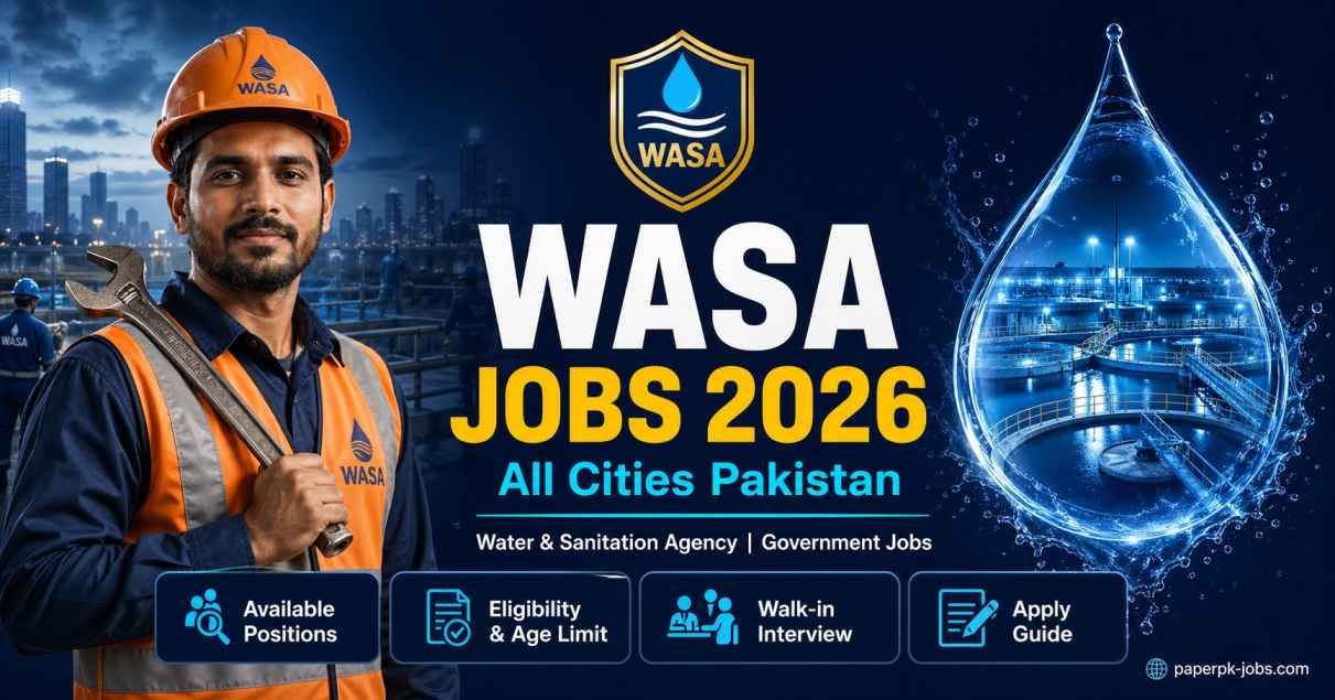 WASA Jobs 2026 Pakistan All Cities