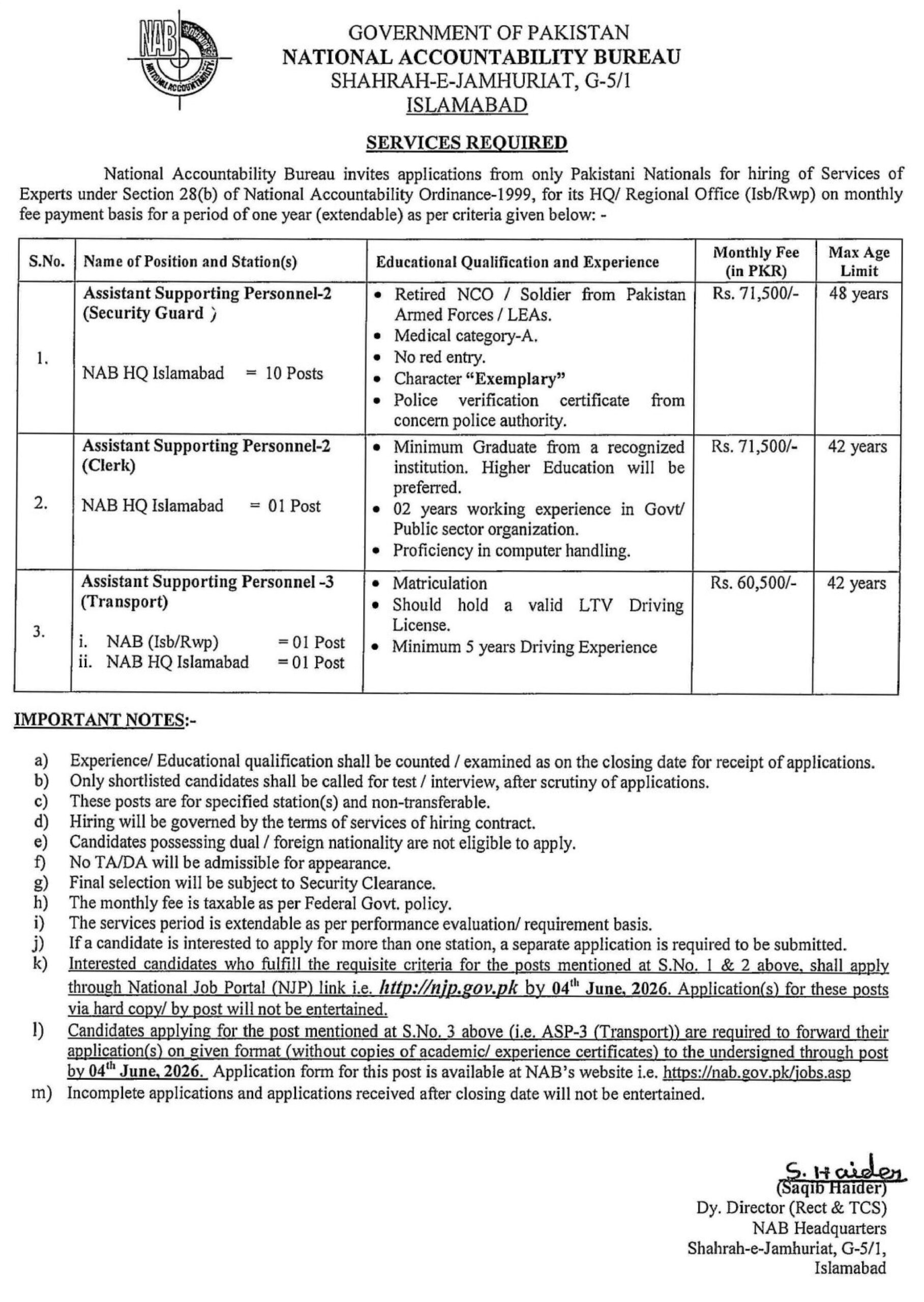 NAB Jobs May 2026 Advertisement